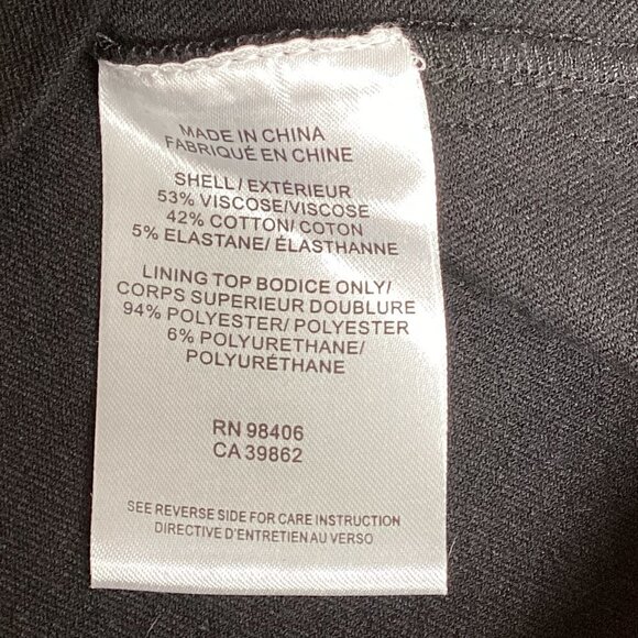 Theory Raneid NC_Jetty Sheath Dress Sz 2 Black Minimalist #226F - Picture 10 of 11